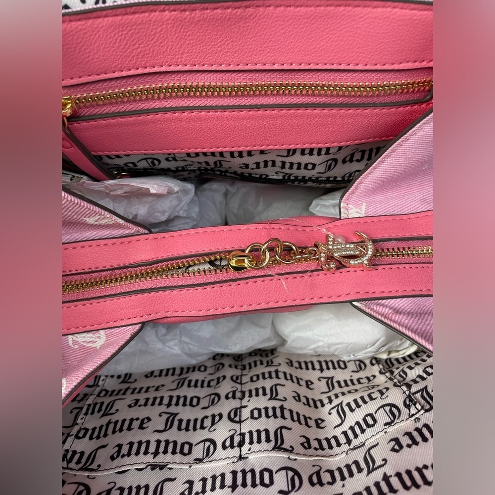 Juicy Couture bag,Juicy Couture Backpack,Juicy Couture Pink Logo Backpack. - Picture 9 of 14
